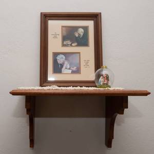 lot 121 image: Grace and Gratitude Art Print and Wall Shelf