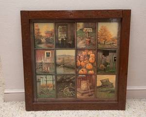 lot 141 image: Farmhouse-Inspired Wall Art