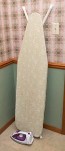 lot 135 image: Sunbeam Steam Master Iron & Ironing Board
