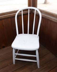 lot 156 image: White Spindle Back Chair