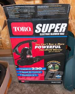 lot 168 image: Toro Super Electric Blower Vac, Model 51592