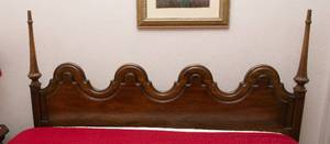 lot 119 image: Unique Vintage Queen Size Headboard