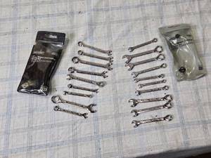 lot 23 image: Craftsman SAE and Metric Midget Combination Wrench Sets - One Set is Missing One Wrench
