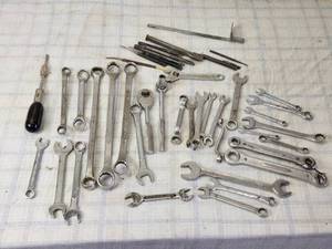 lot 33 image: Mixture of Wrenches and Punches