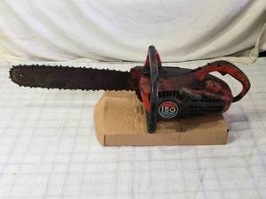 lot 56 image: Used Homelite Textron 150 Chainsaw - Hasnt Been used in a couple of years
