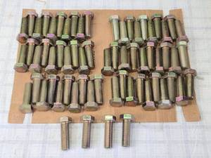 lot 64 image: Approx. 60 Hex Bolts 78-14 x 2-34 Inch - Fine Thread