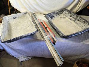 lot 83 image: Construction Levels and 2 Mortar Mixing Trays