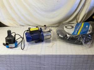 lot 92 image: 800W Automatic Booster Pump with Sump Pump Drainage Kit