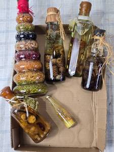 lot 147 image: Embellished Bottles with Botanicals and Spices