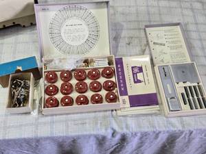 lot 187 image: Kenmore Model 90 Sewing Accessories and Pattern Wheels Set