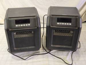 lot 194 image: Pair of Konwin 1500W Infrared Heaters