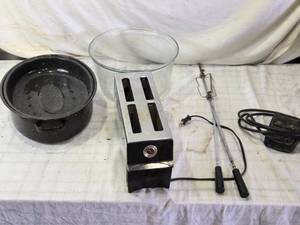 lot 209 image: Kitchen Appliance Collection with Rotisserie, Toaster, and Cookware