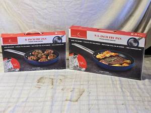 lot 217 image: Emeril Lagasse 8-Inch and 9.5-Inch Fry Pan Set, Ceramic Nonstick