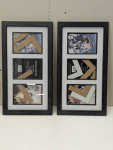 lot 78 image: Pair of 2 - Triple 5x7 Picture Frame