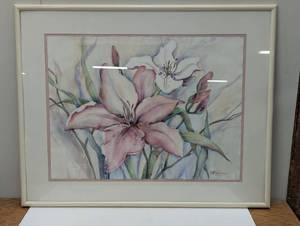 lot 80 image: Large 39 x 31 McKisson - White Orchard Print