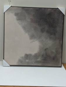 lot 71 image: 30x30 Blurry Treetops Framed Wall Art Canvas Board - Threshold designed with Studio McGee Serene Nature Decor