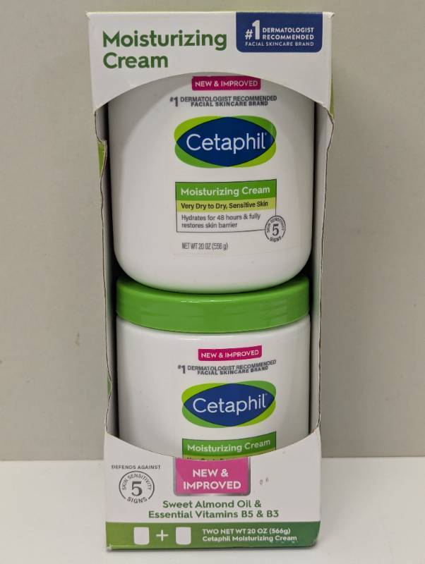 lot 48 image: 2 Pack - Cetaphil Moisturizing Body and Face Cream - 20 fl ozea