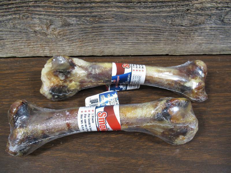 lot 219 image: Lot of 2 Natures Own Smoked Lamb Femur Dog Chew