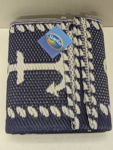 lot 45 image: Anchor Navy 3 ft. x 5 ft. IndoorOutdoor Area Rug