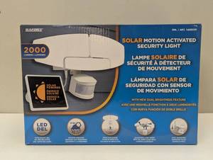 lot 33 image: Sunforce 2000 Lumen LED Motion Activated Solar Security Light