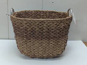 lot 64 image: Large Mesa Weave Storage Basket - Costco - 18.5 - With Handles