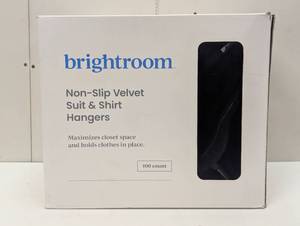 lot 25 image: 100pk Combo Pack SuitShirt Flocked Hangers - Brightroom