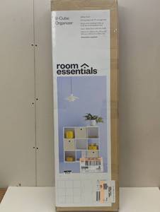 lot 86 image: 11 9 Cube Organizer Shelf - Room Essentials - White