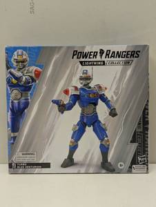 lot 154 image: Power Rangers Lightning Collection 6 Fig Deluxe Turbo Blue Senturion