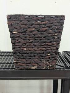 lot 13 image: Threshold Waste Basket - Decorative Weave