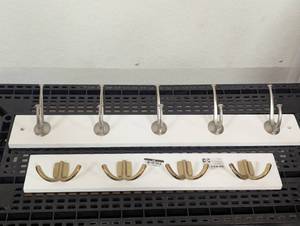 lot 24 image: Pair of Mix & Match Coat Hooks - Easy Mount