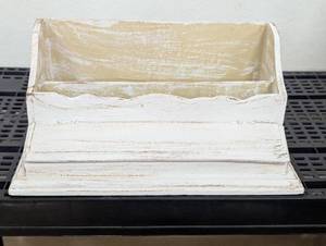 lot 25 image: White Wash Organizer - Cooking to Office