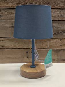 16 Inch Pillow Fort Table Lamp - Wood/Fabric - Summer Colors