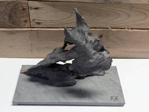 lot 70 image: Slate & Drift Wood Decor Piece