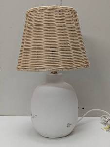 lot 145 image: Medium Table Lamp - Ceramic and Rakuten