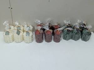 18 Piece Candle Set - 3 Skus with Qty 6 = 18 Candles Total