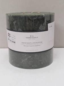 lot 103 image: Large Candle - 3 Wick - 6x6 - Pillar Candle