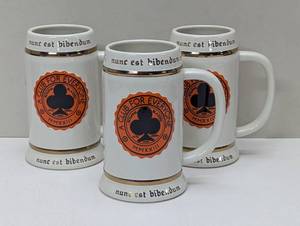 lot 78 image: Set of 3 Bier Stein - Rowing Blazers - A Club For Everyone