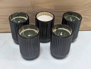 lot 96 image: Set of 5 Glass Candles - Forest Fir - 11.4ozea
