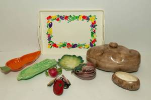 lot 51 image: Unique Veggie Servingware