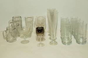 22 Pieces of Glassware