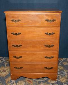 Maple Wooden Dresser with Formica Top