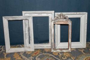 lot 198 image: Four White Washed Frames