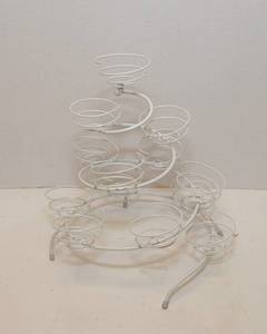 lot 209 image: Cupcake Holder Metal Tiered Tray