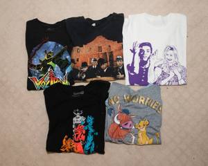 lot 221 image: 5 Size Medium T-Shirts