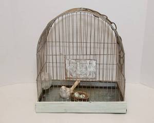 lot 257 image: Bird Cage Decor Piece