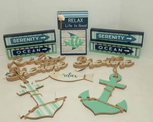 lot 79 image: Ocean Wall Decor - 12 Pieces