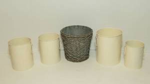 lot 99 image: Five Metal Baskets