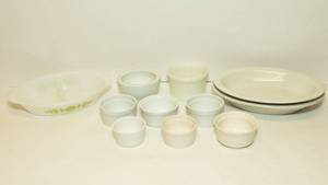 lot 110 image: Baking Items - Some Milk Glass