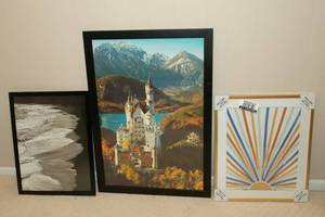 lot 115 image: Three Large Picture Frames