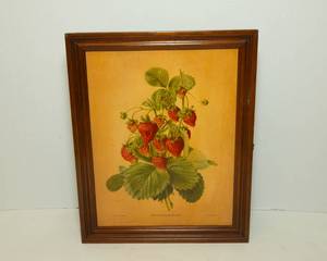 lot 116 image: Strawberry Spice Rack with Vintage Spices